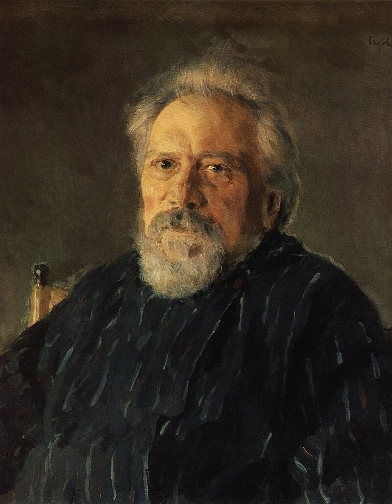 Портрет Николая Семёновича Лескова кисти В.А. Серова, 1894