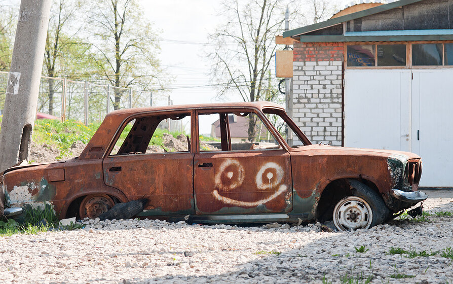 Ржавый жигуль фото