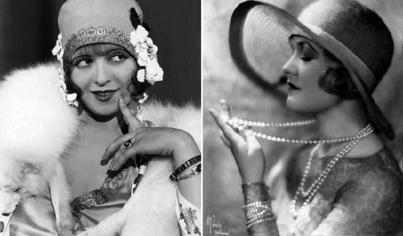 Модные типажи актрис 1920-х годов. Источник - https://www.pinterest.ru/