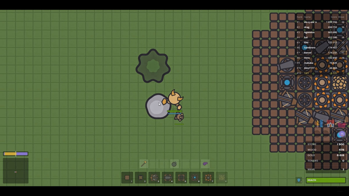 Скриншот из игры Zombs.io