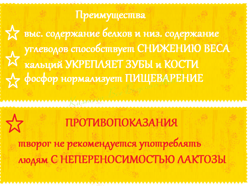 Творог польза и вред 