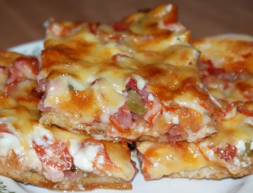 Быстрая пицца, этот рецепт в точку, когда хочется вкусненького, а времени в обрез.