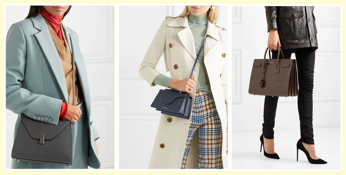 Сумки: VALEXTRA, DANSE LENTE, SAINT LAURENT