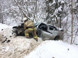 Несколько человек получили травмы в аварии под Козельском