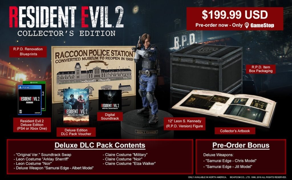 Resident Evil 2 Collector’s Edition для Северной Америки