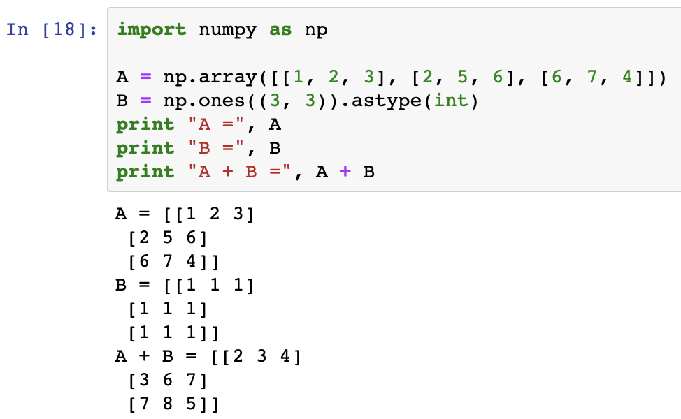 Сложение двух матриц Python. Перемножение 2- матриц в Пайтон. Как создать матрицу в питоне. Написание матриц в питоне. Как умножить в питоне