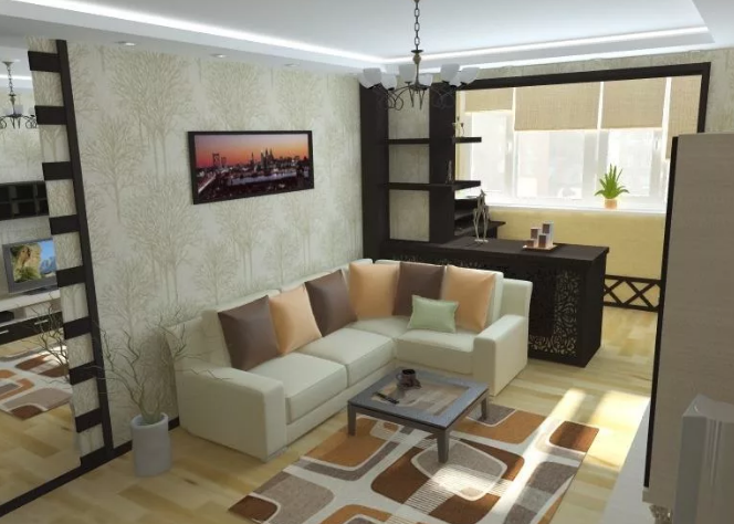 Присоединяем балкон к комнате