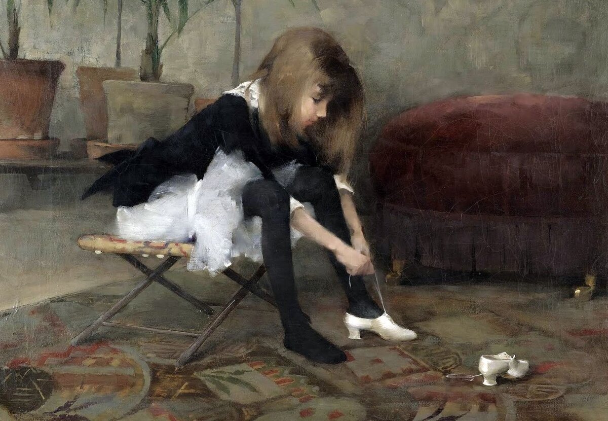Helene Schjerfbeck (1862-1946), "Туфли для танцев"