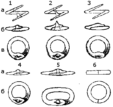 Примеры "панцирного" крепления колец (все кроме 6-й).