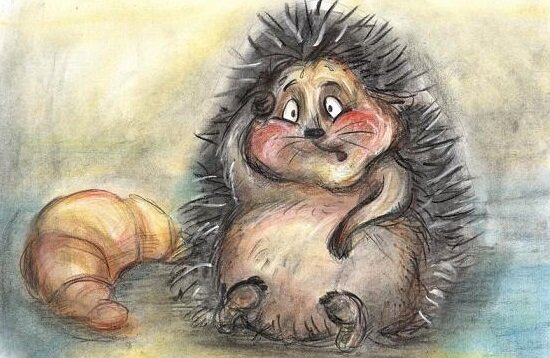 Толстый ежик картинка