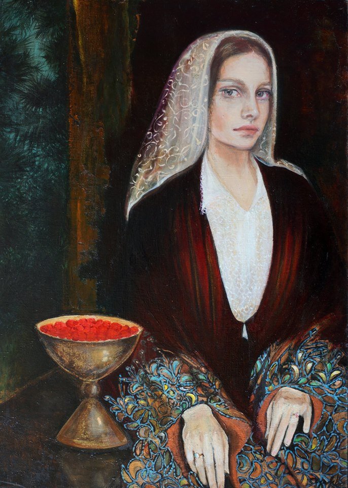 Лидия Чупрякова Девушка с чашей 70×50 хм 2008 г — 100 000 р