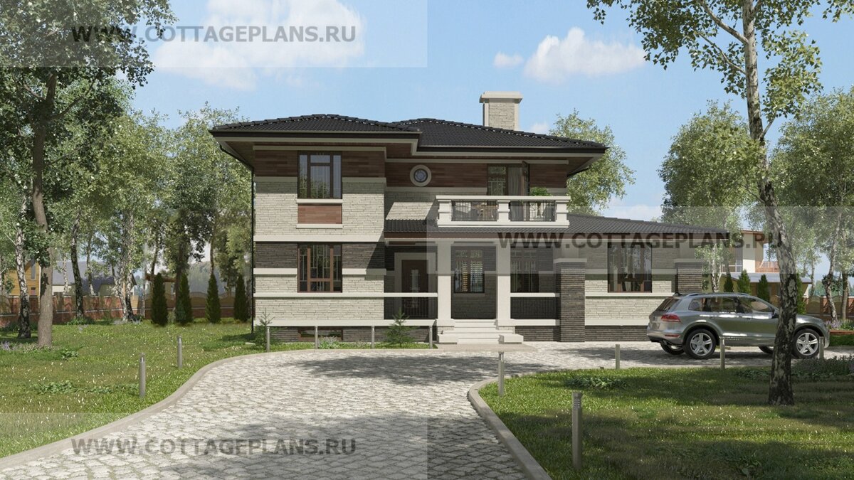 Фасады дома. Источник фото: https://www.cottageplans.ru