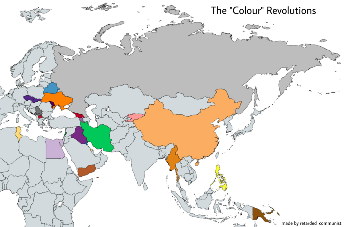 Цветные революции в мире