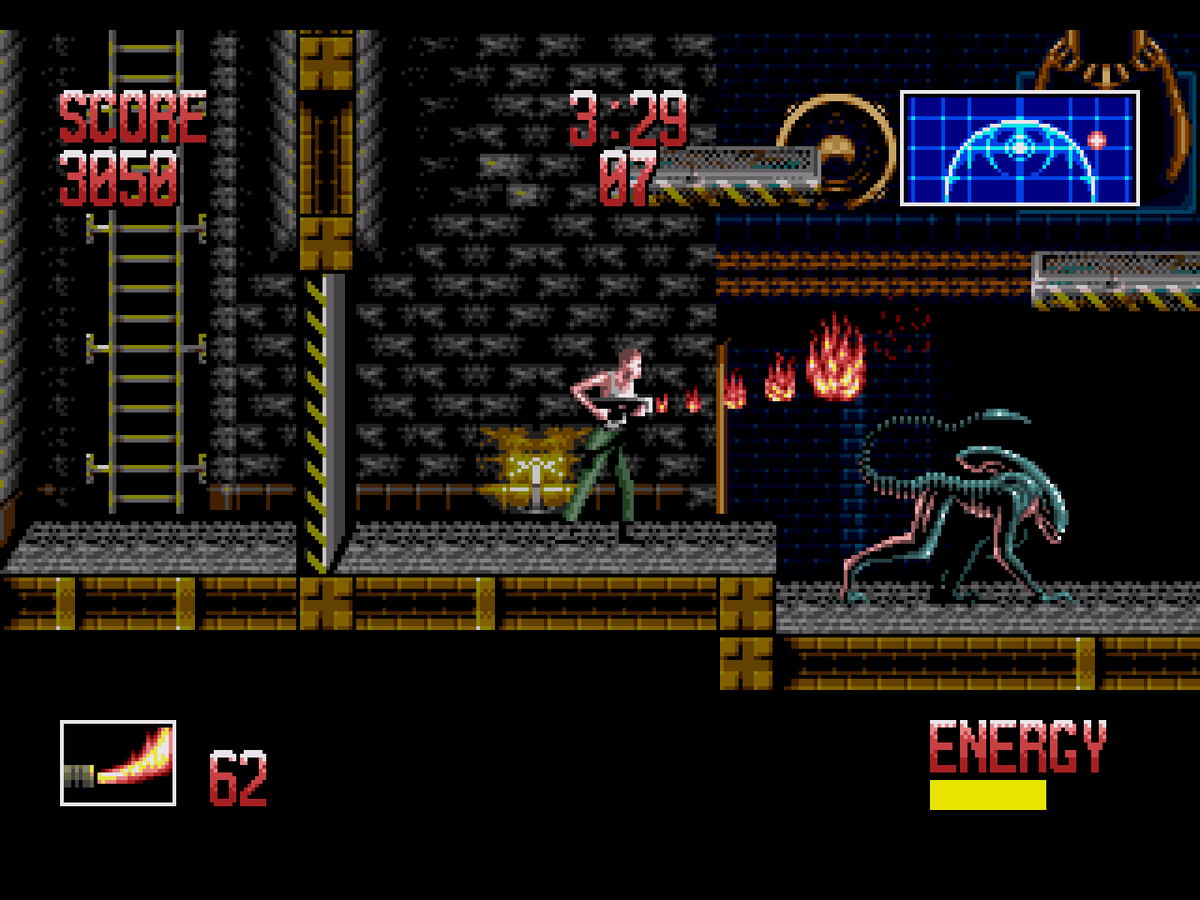 Игры сега на андроид. Alien 3 Sega. Alien 3 (игра, NES). Чужой игра на сега. Sega Mega Drive Alien 3.