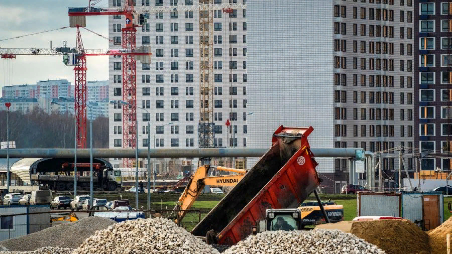 Стройплощадка в Москве. Источник: "Твиттер"  