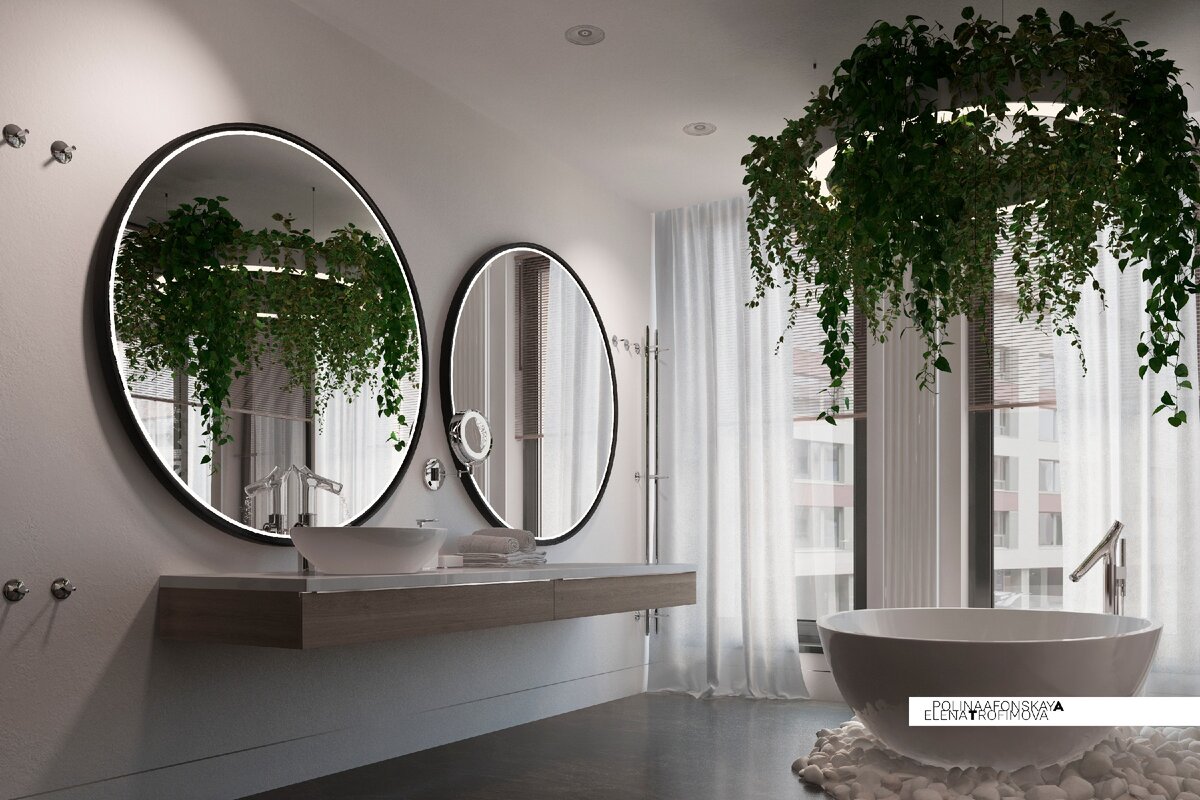 Фрагмент ванной комнаты из нашего проекта