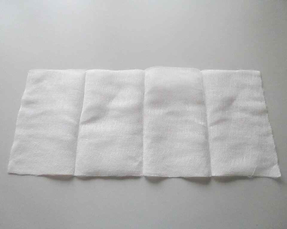 как сшить медицинскую маску из марли (все фото автора)