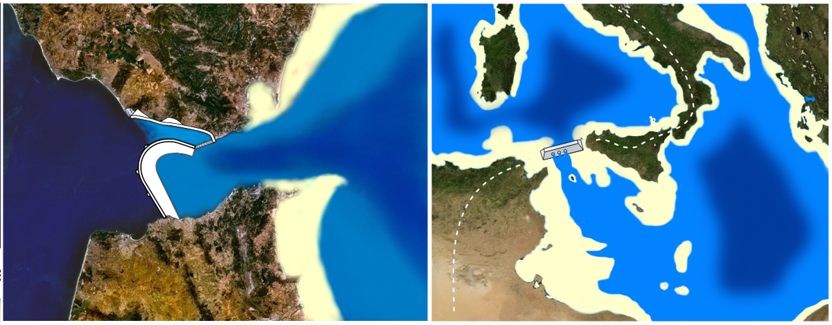 Море между африкой. Проект Атлантропа осушение Средиземного моря. Атлантропа TNO. Атлантропа Африка. Проект Атлантропа.