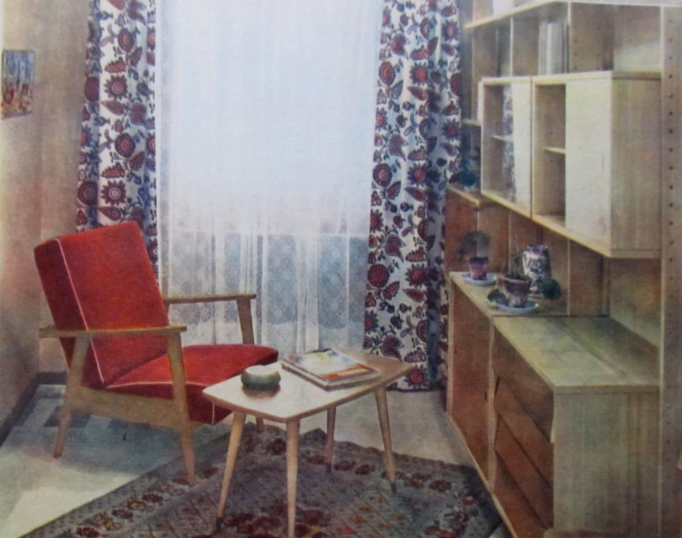 Интерьер 60-х. https://littleretronome.files.wordpress.com/.
