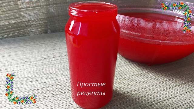 Желе из красной смородины без варки на зиму. Фото автора канала Простые рецепты