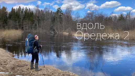 Броды-броды. Поход по апрельскому лесу вдоль реки Оредеж. Второй день. Без слов