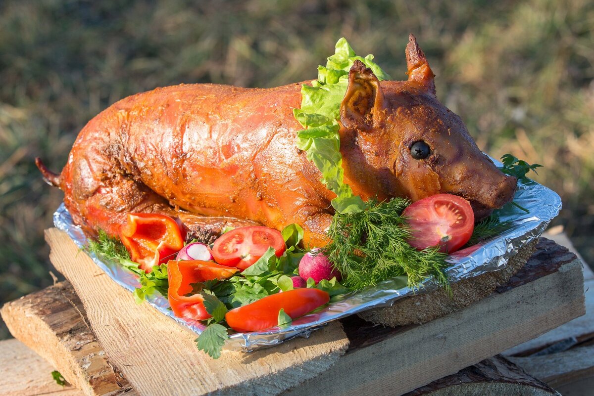 Жареный поросенок