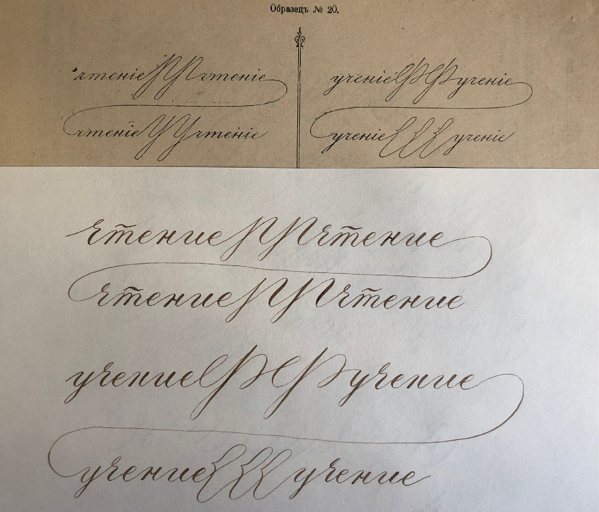 Каллиграфическое письмо острым пером. 