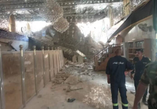 Обрушение на святом источнике в Ираке. Фото © Al-Arabiya