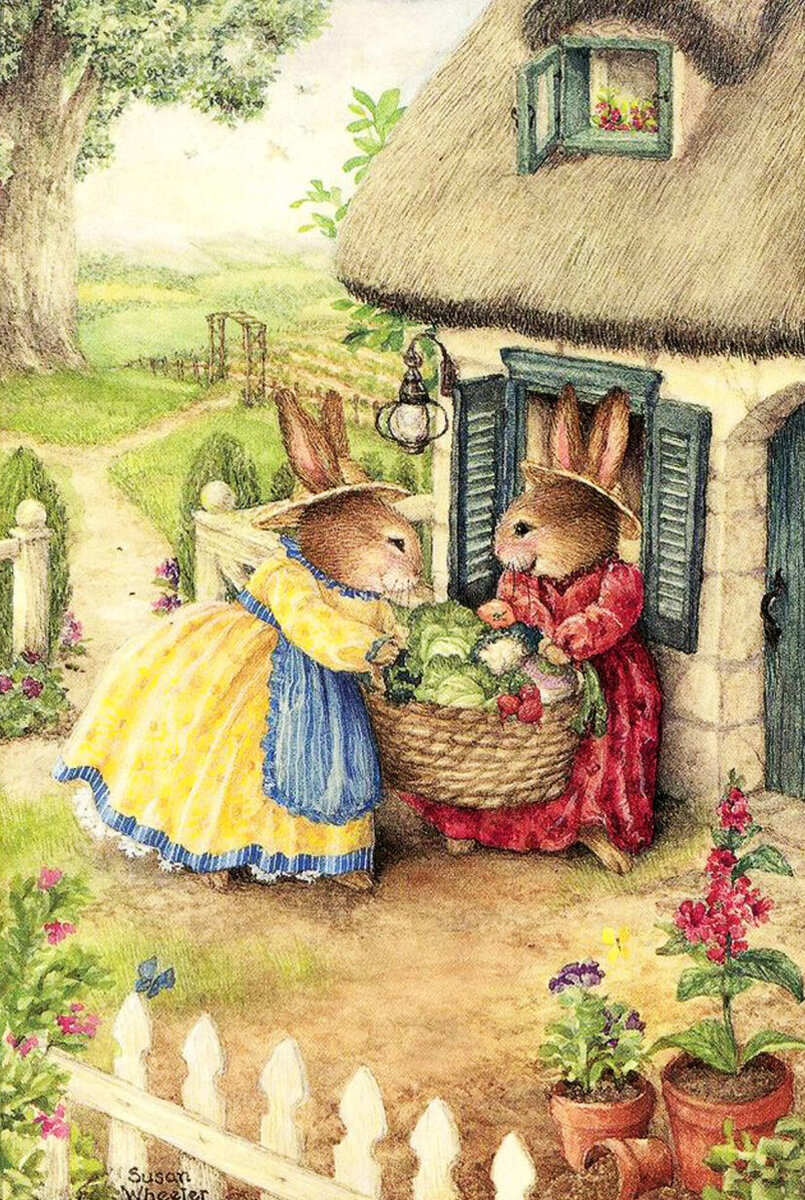 Иллюстрации Susan Wheeler кролики