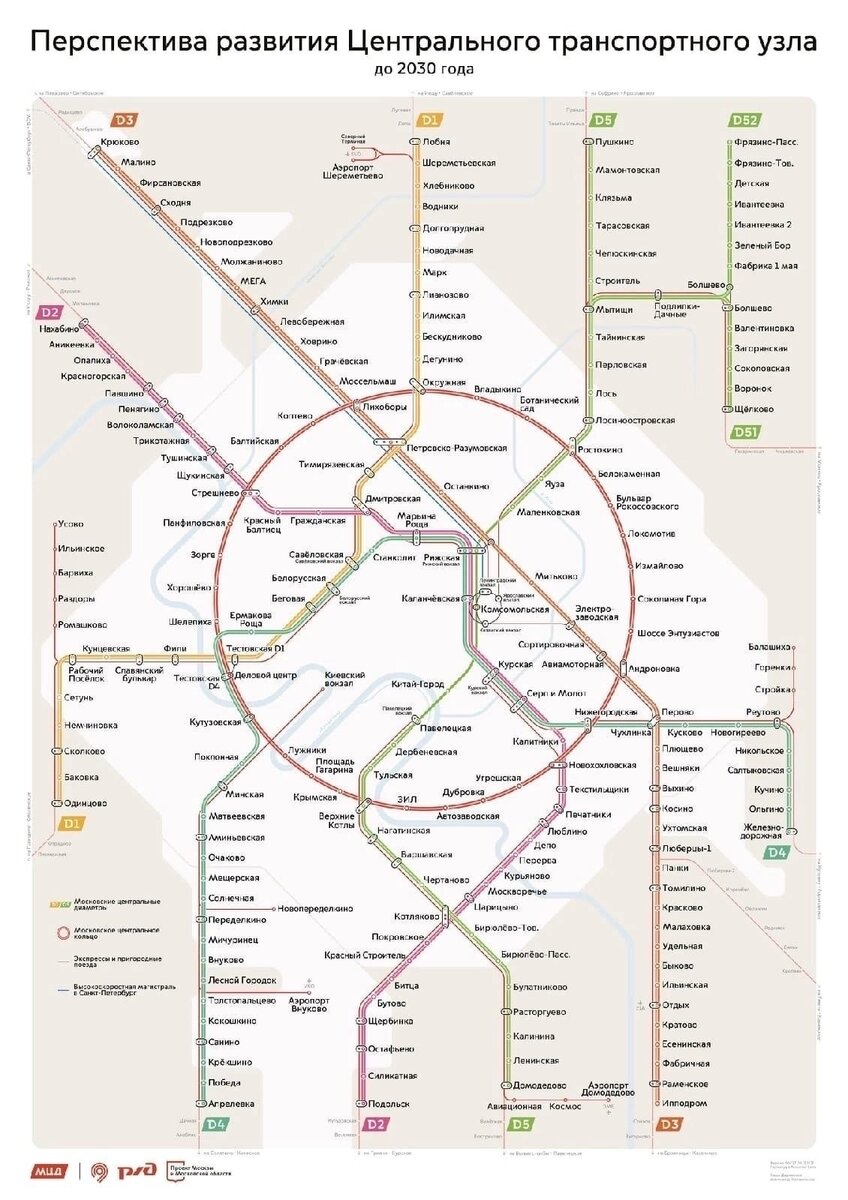 План развития метро и мцд к 2030 году