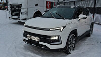 Это электрический «Москвич 3е». Новый кроссовер впервые представили главе Минпромторга РФ и президенту Татарстана  📷
