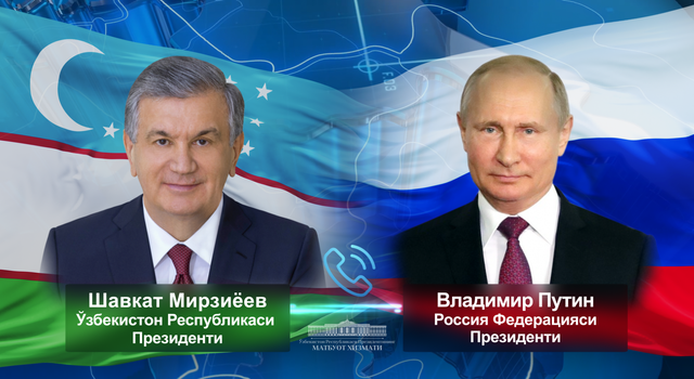    Путин и Мирзиёев president. uz