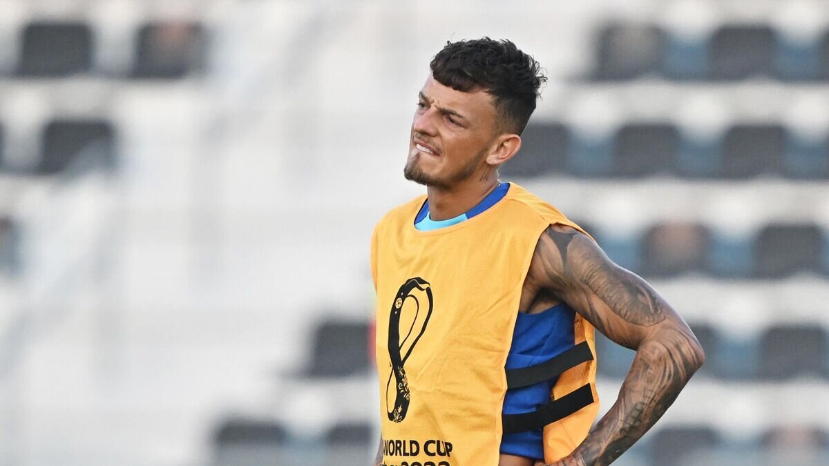    Защитник сборной Англии по футболу Бен Уайт© AFP 2022 / PAUL ELLIS