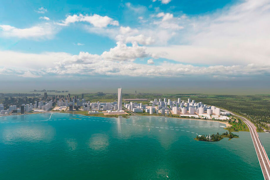 В Екатеринбурге появится 100-этажный небоскрёб на территории Малого Конного полуострова