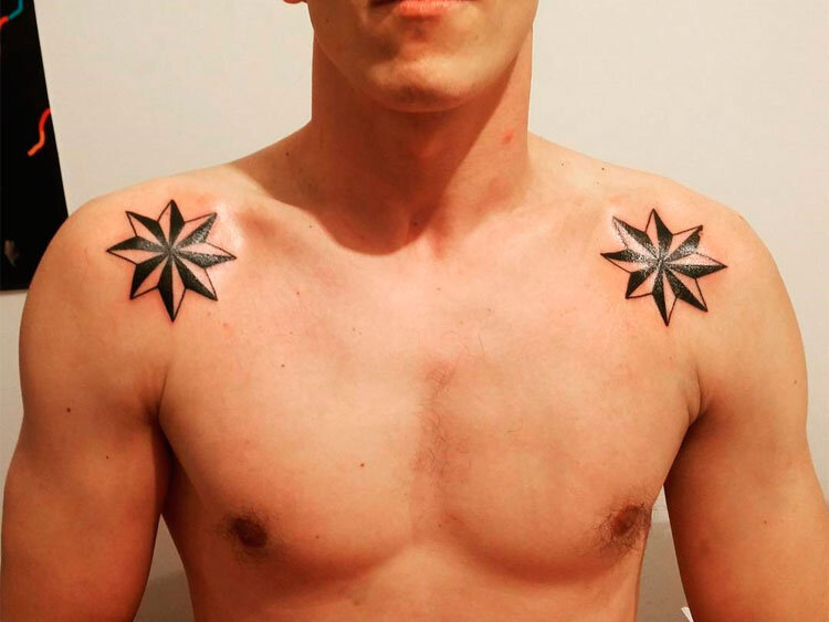 Татуировки звезда: значение и 35 фото и эскизов