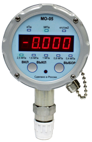  



Рис. 1. Манометр МО‑05: модель с пределом допускаемой основной приведенной погрешности 0,025 %