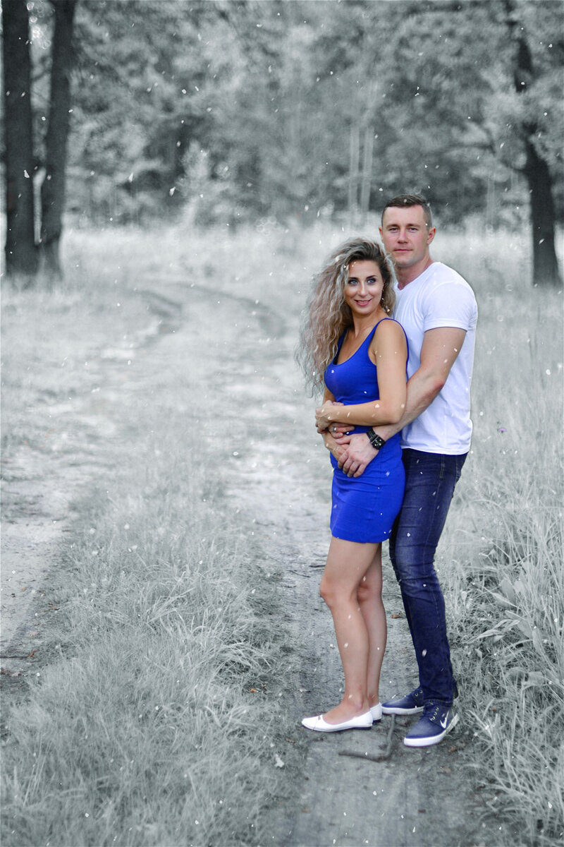 Тонирование фото в нереальных цветах.