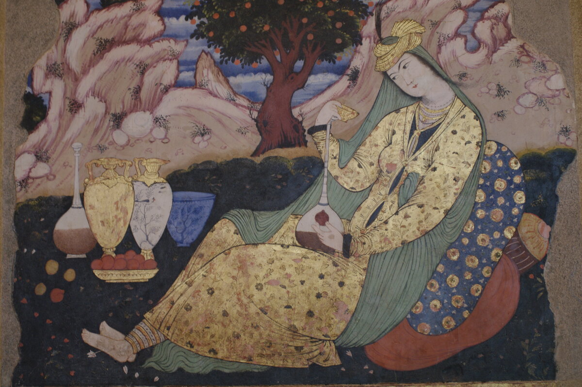 Росписи во дворце Чехел-сотун, Исфахан  