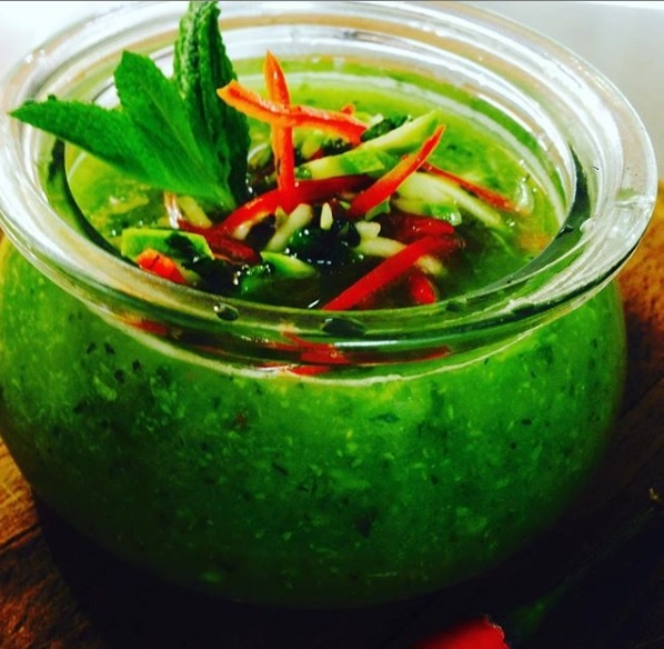 Холодный суп из Цукини,-кабачка