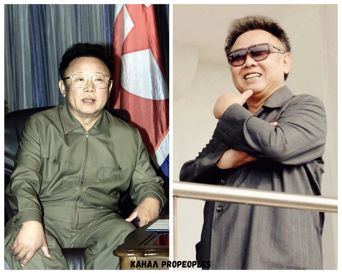 Диктатор Северной Кореи Ким Чен Ир. Коллаж автора.