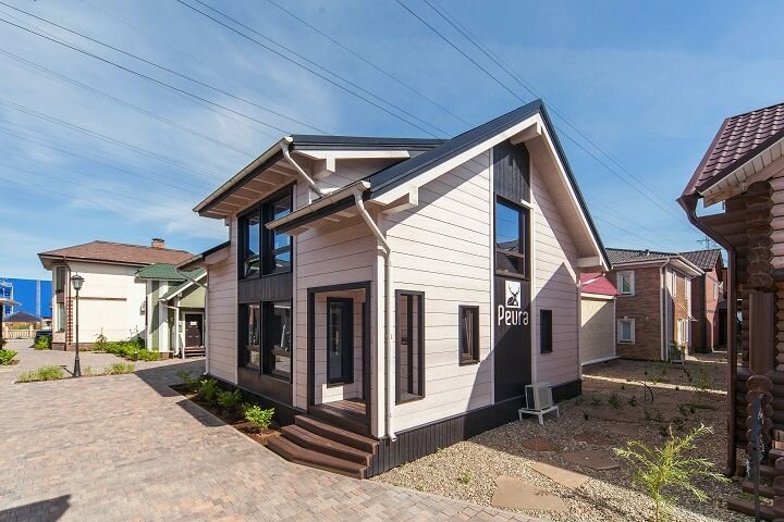 Проект дома, построенного по технологии фахверкИсточник yandex.uz