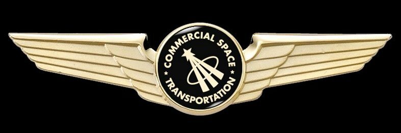 Знак Commercial Astronaut Wings.