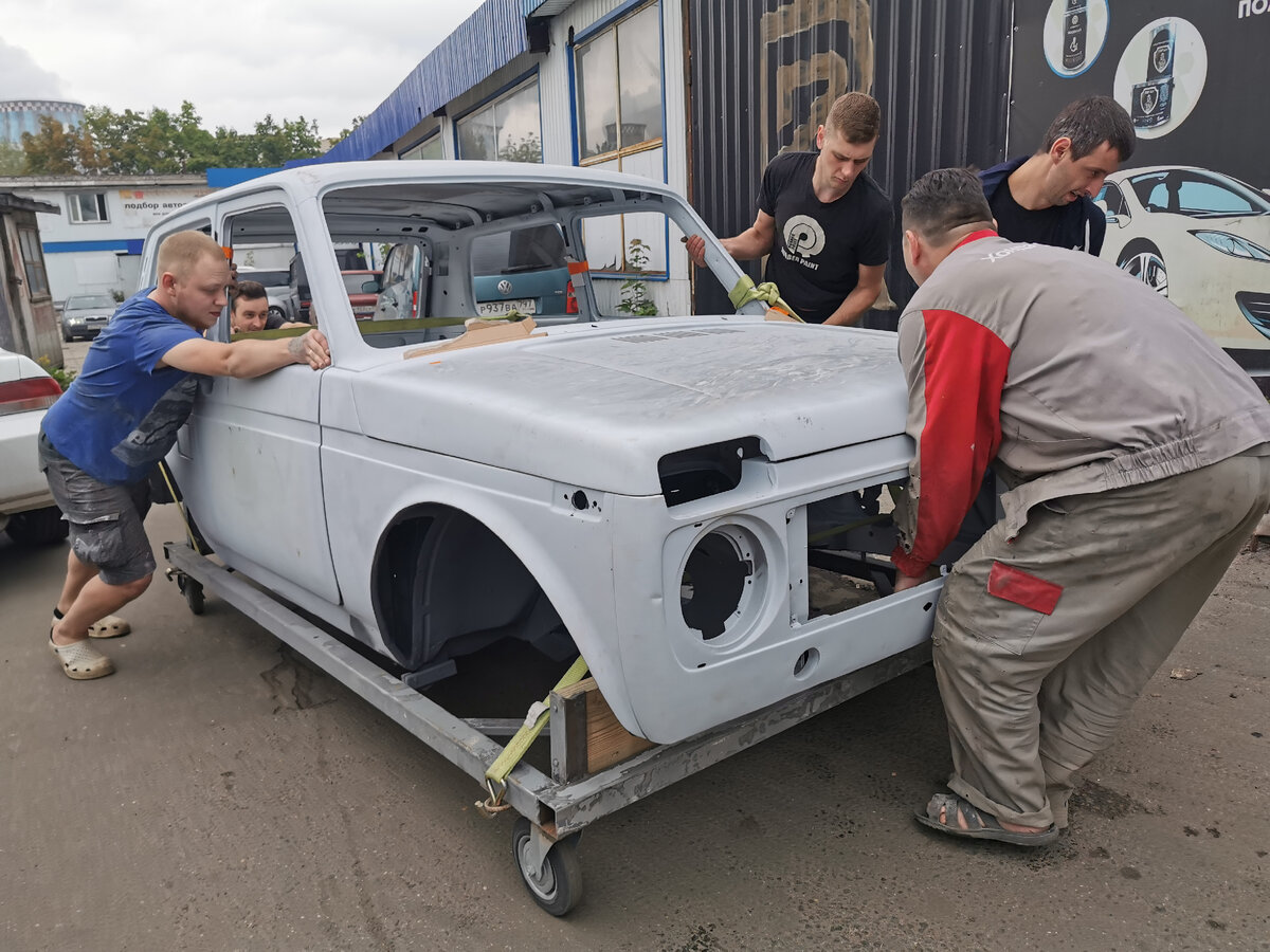 НИВА 2121 в Сверхпрочном покрытии ТИТАН. Белый перламутр. | Rubber Paint |  Дзен