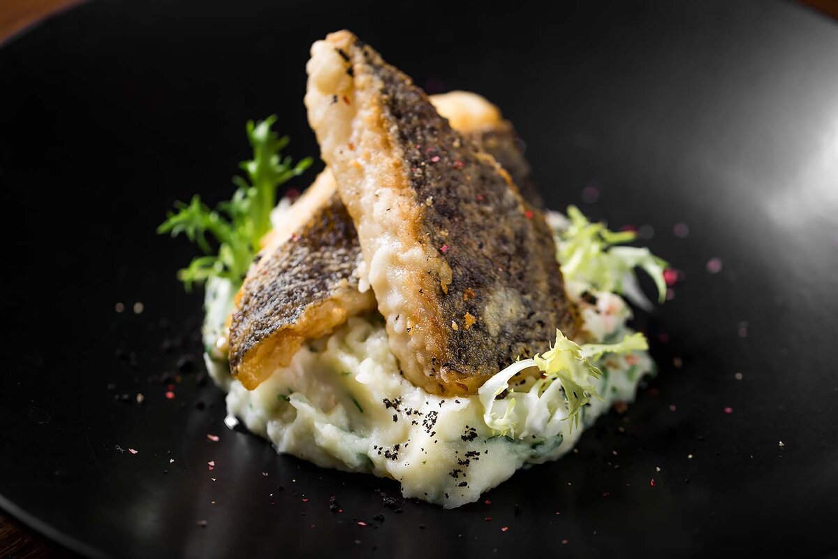 Палтус с муссом из сырка «Дружба»