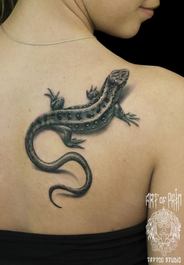 Татуировка ящерица для девушек и мужчин — что означает символ ящерицы в тату?