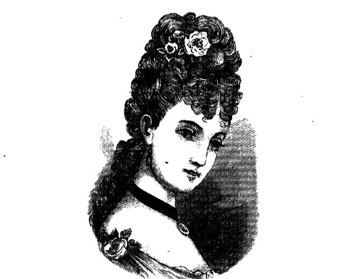 Иллюстрация из "Дамского сборника", 1882 г