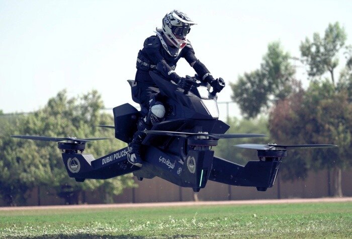 Стартап Hoversurv создал летающий мотоцикл. / фото timeoutdubai.com