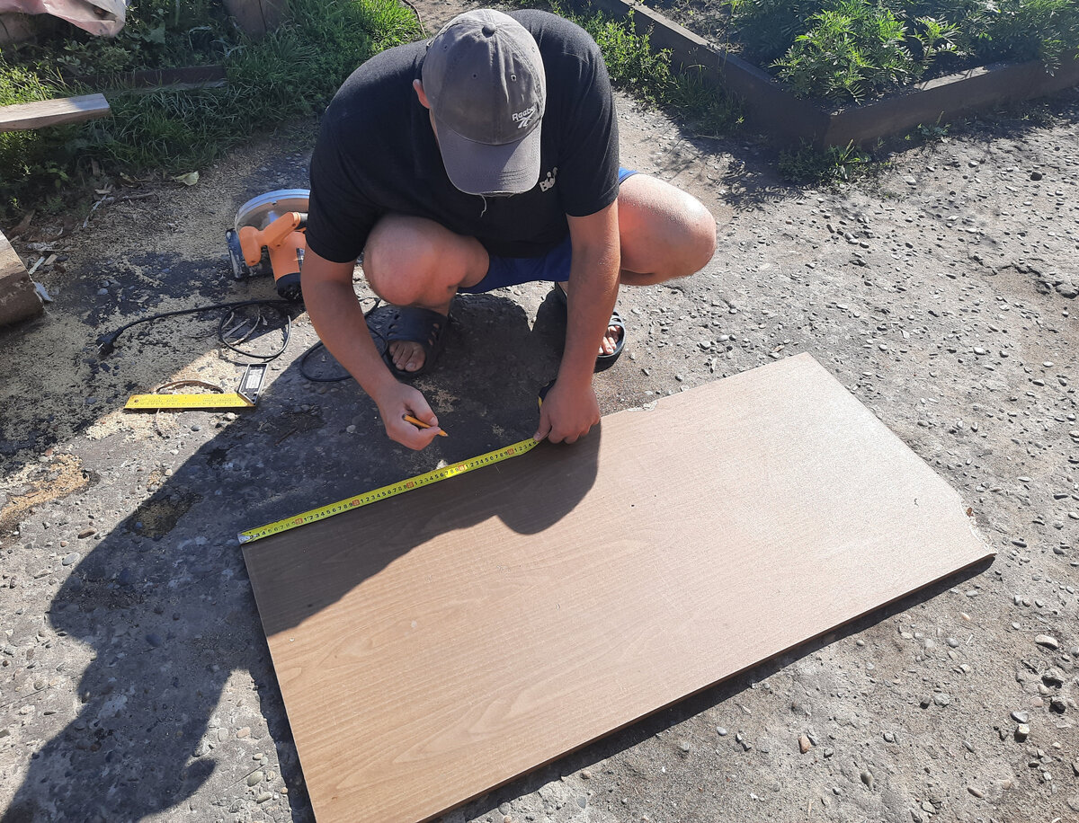 Отмеряю длину, высоту и ширину нашей фотозоны