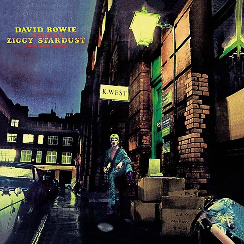 Обложка альбома Rise and Fall of Ziggy Stardust, 1972 год