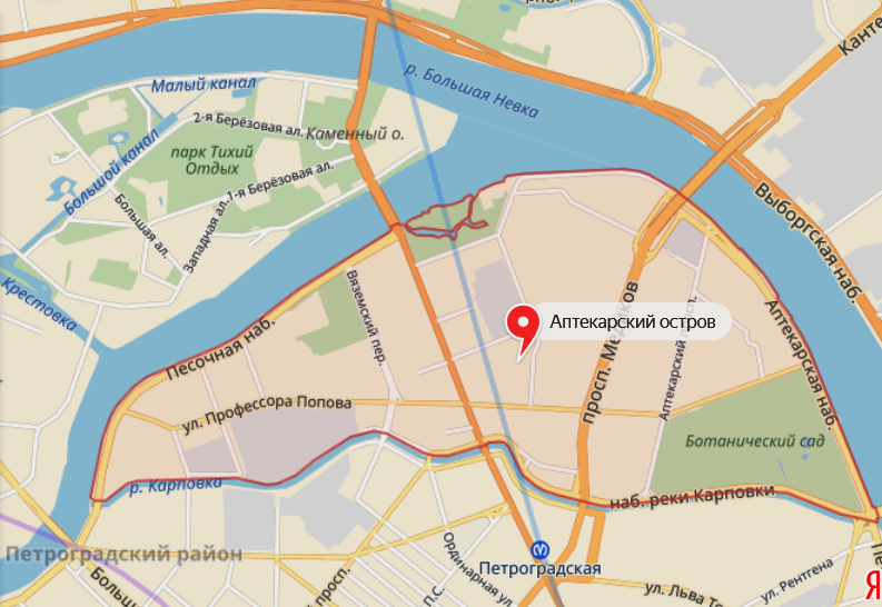 Аптекарский остров в санкт петербурге